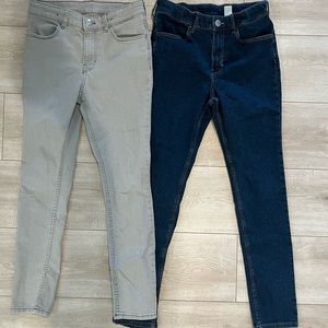 Stretch skinny jeans, boys or girls, size 11/13
